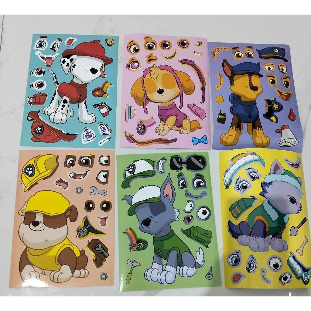 

DIY Stiker Paw Pawtrol (stiker ganti wajah/ekspresi)