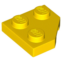 Lego 26601 Wedge, Plate 2 x 2 Cut Corner yellow