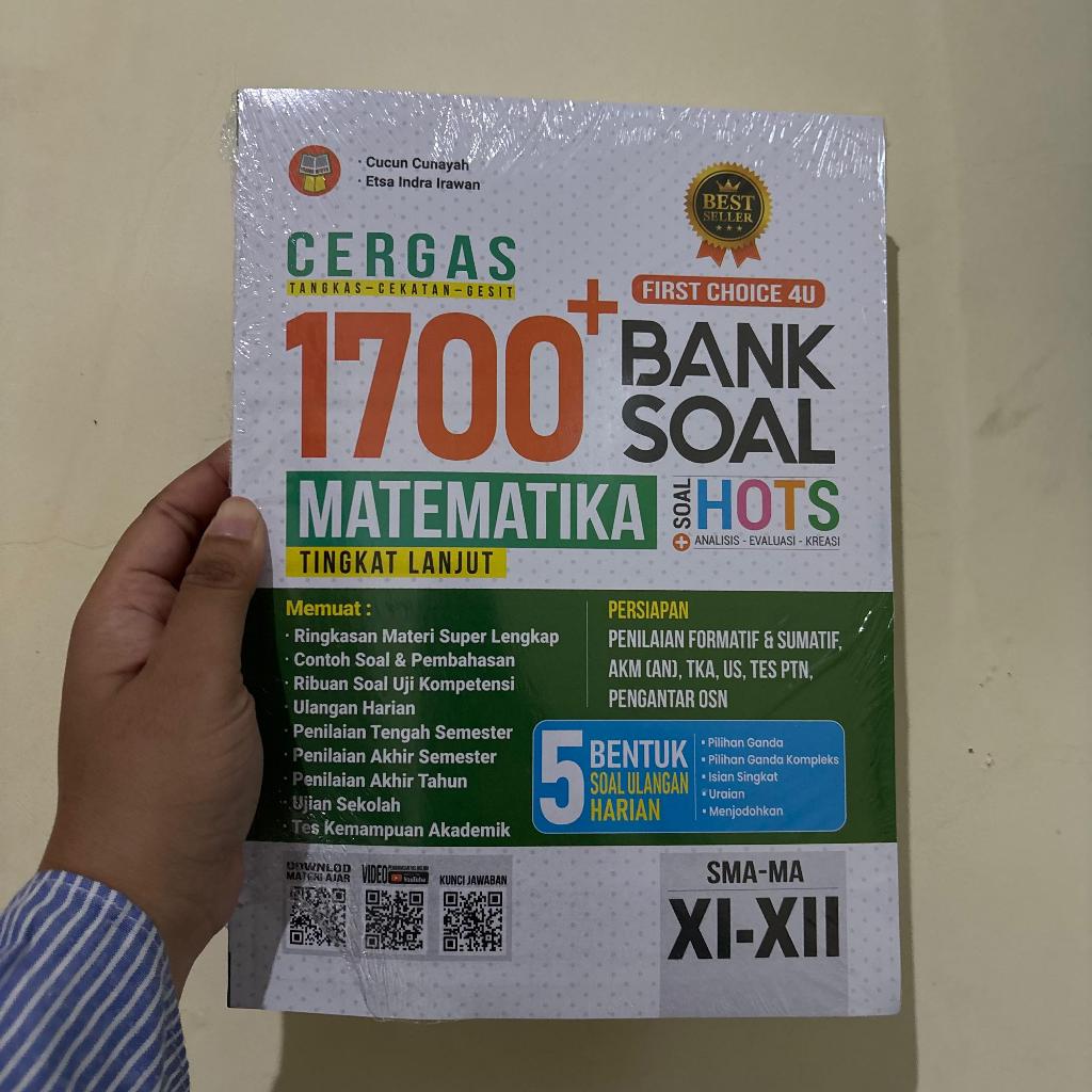 BUKU CERGAS 1700+ BANK SOAL MATEMATIKA TINGKAT LANJUT untuk SISWA SMA-MA KELAS XI-XII - Yrama Widya