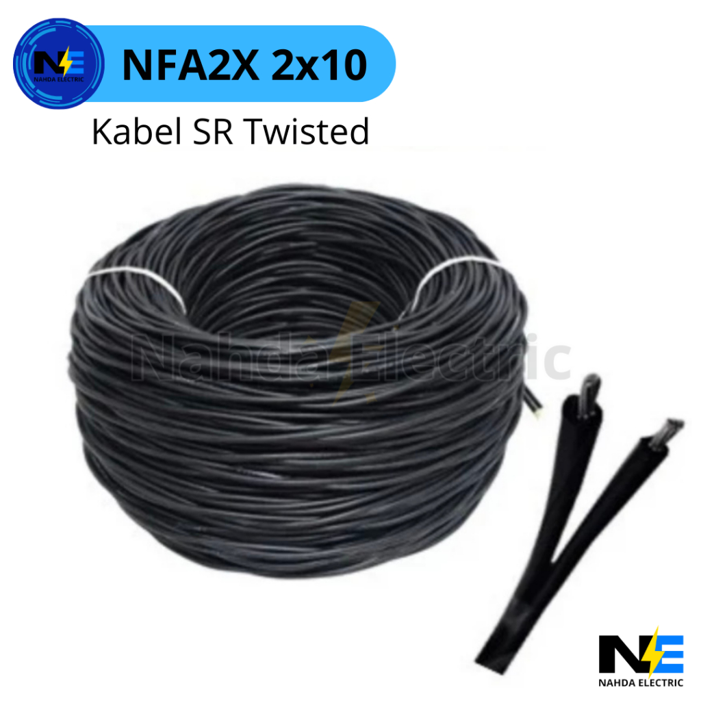 Kabel Twisted 2x10 mm / Kabel SR 2x10 / Kabel Twist SR 2 x 10mm / NFA2X 2x10 BIASA