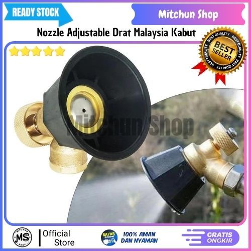 Nozel Adjustable Drat Malaysia | Nozel Sprayer Adjustable Kabut | Spuyer Semprot Hama Tekanan Tinggi