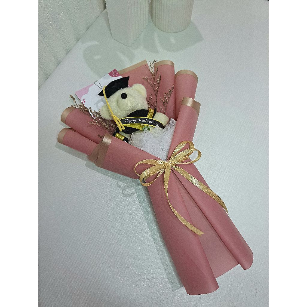 Buket boneka wisuda/ buket boneka wisuda mini murah
