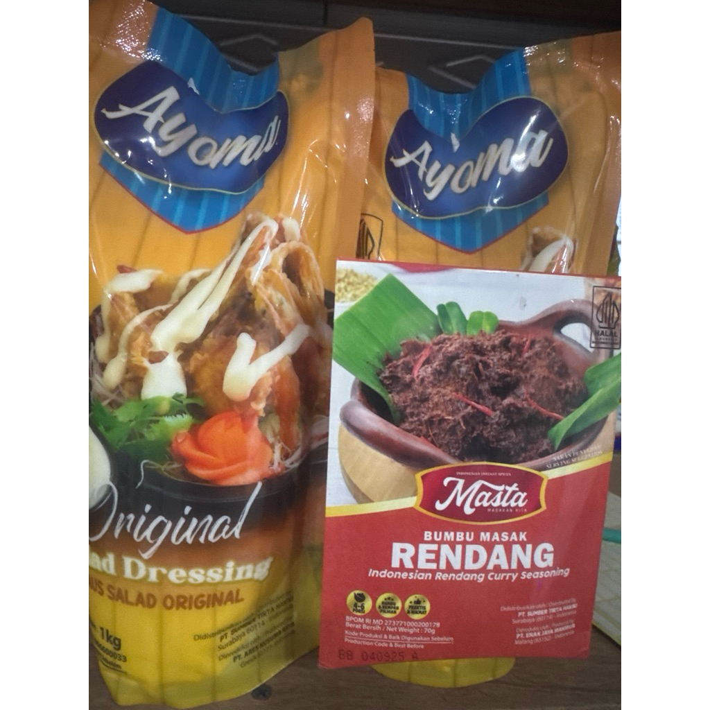 

Saos Salad Original bonus Bumbu Rendang