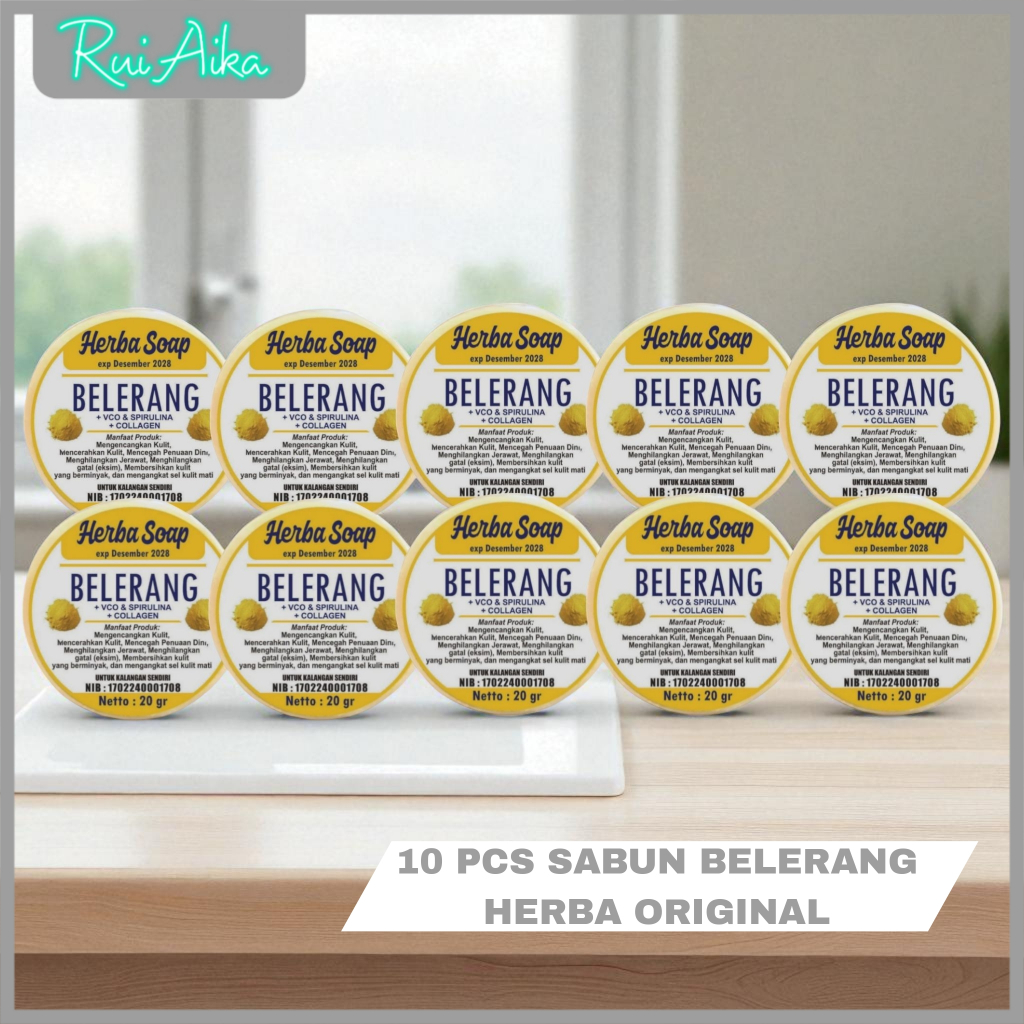 Paket 10 Pcs Sabun Belerang Original Mengatasi Gatal Gatal Eksim Panu Kadas Dan Masalah Kulit Lainya