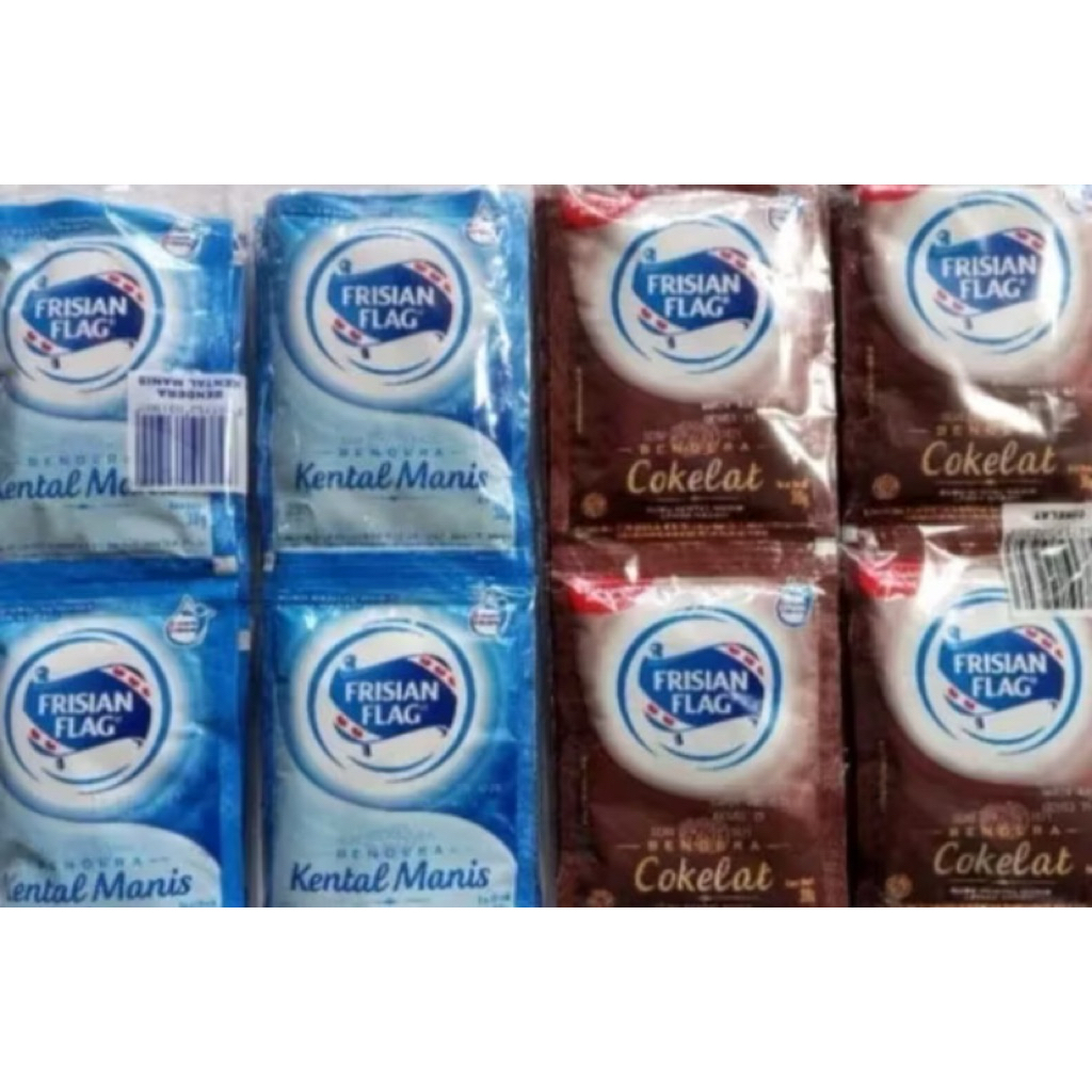 

Susu Kental Manis Frisian Flag putih/cokelat 1 renceng 6pcs