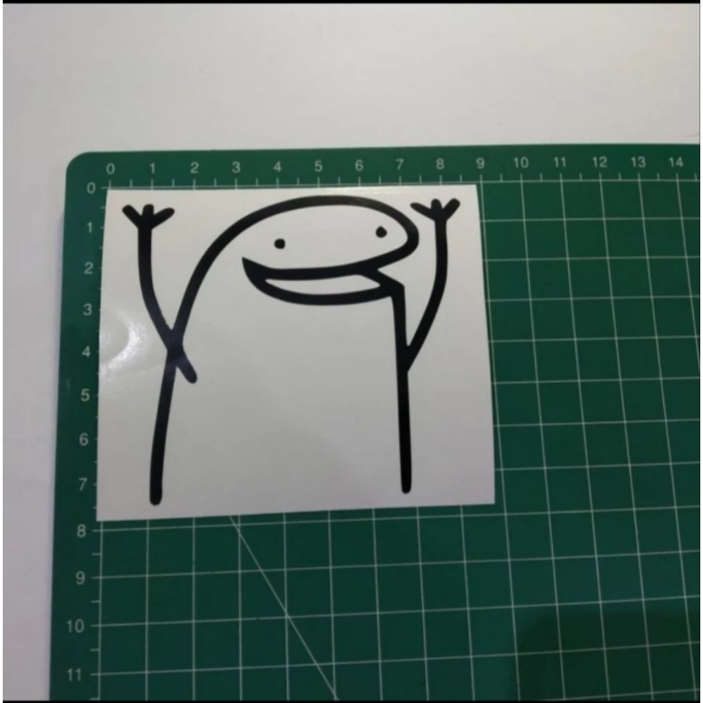 

stiker cutting flork meme