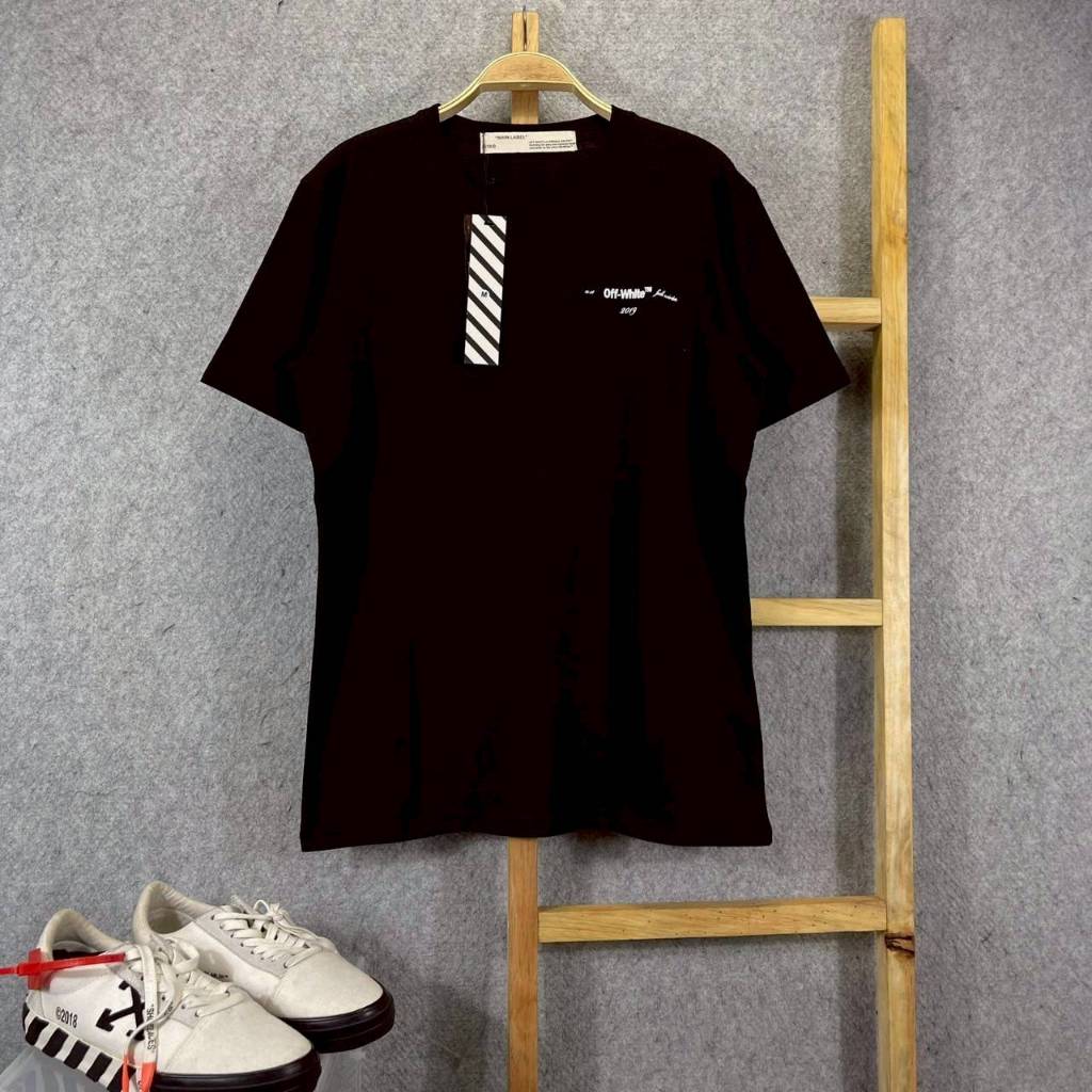 KAOS T-SHIRT STREETWEAR VIRGIL ABLOH PAINT ARROW BLACK