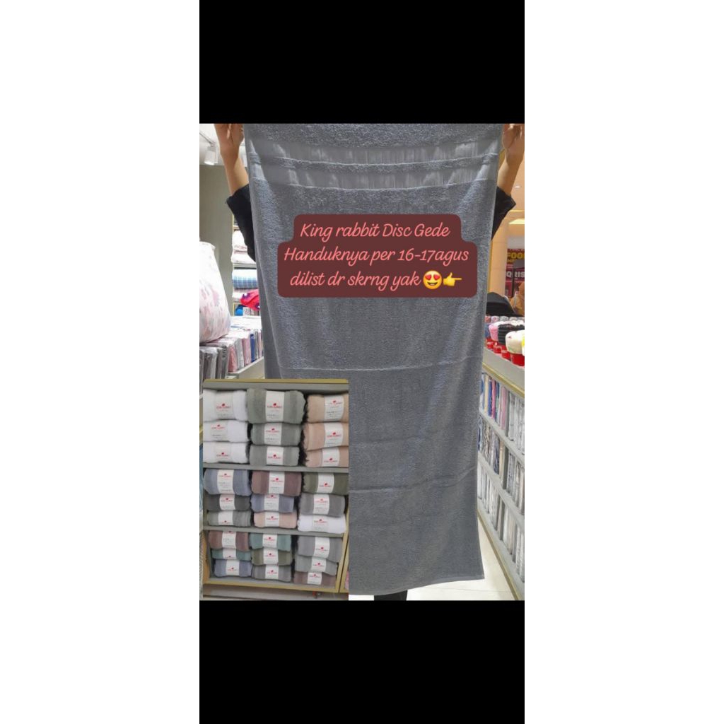 HANDUK KING RABBIT SALE murah meriah