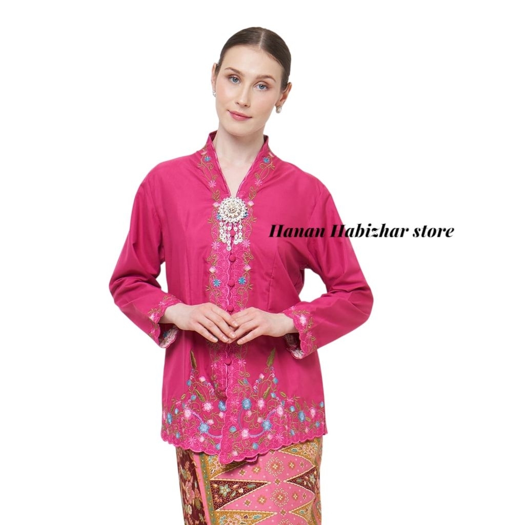 Kebaya Encim Bordir Betawi Modern Premium Kebaya Encim Wanita Terbaru Bahan Katun Micro
