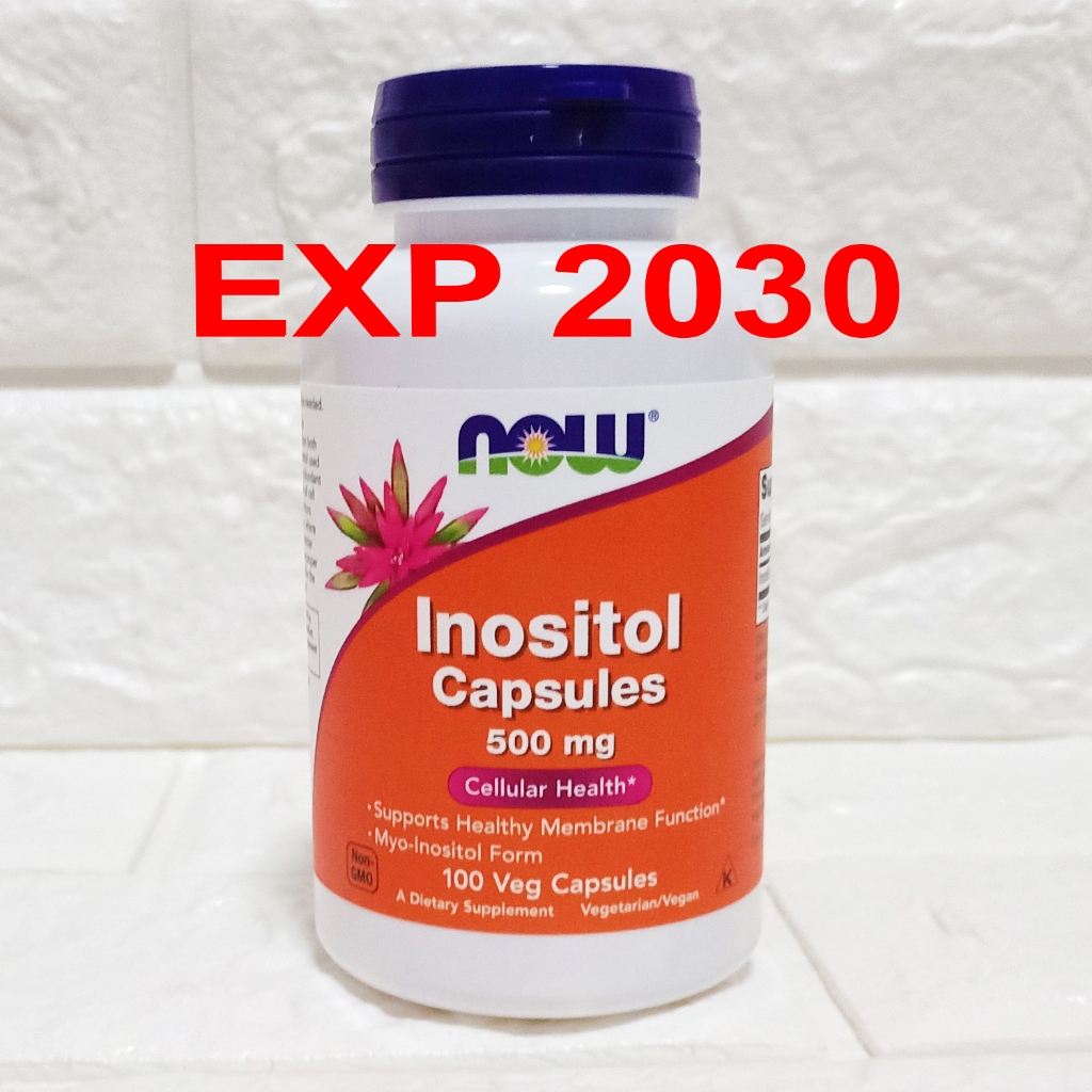 Now Foods Inositol Capsules 500 mg Now Food Inositol isi 100 capsules