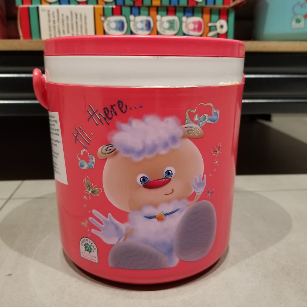 Green Leaf Rantang Tunggal / Termos Rantang Nasi / Termos Ice Es Batu Mini