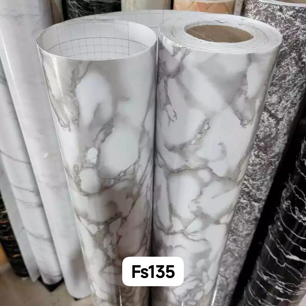 STIKER PVC MOTIF MARMER INTERIOR PELAPIS FURNITURE/PVC WALLPAPER MOTIF MARMER PUTIH/WALLPAPER STIKER