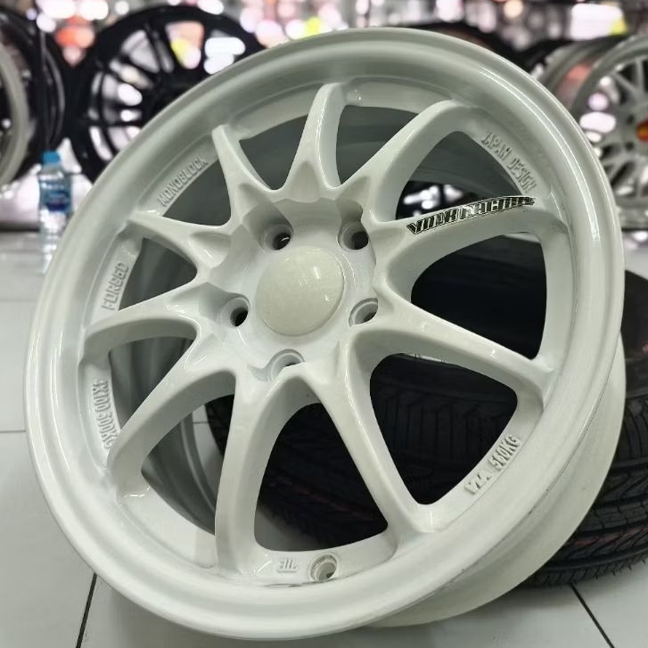 Velg Mobil Ring 15 Volk Racing White