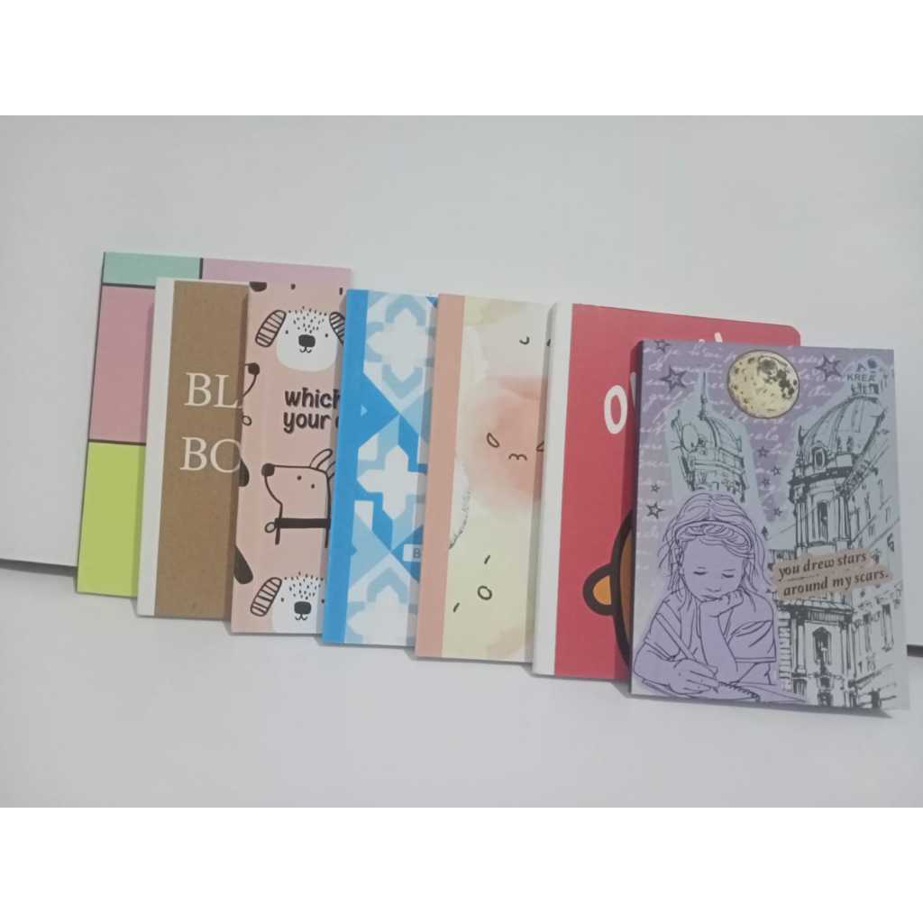 

NOTEBOOK AESTHETIC A6 HVS Buku Dairy 50 lembar, buku jurnal, buku catatan