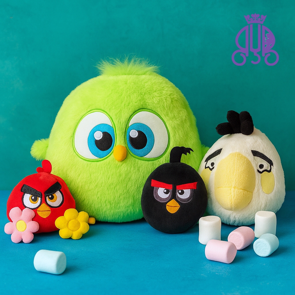Boneka dan gantungan kunci karakter Angry Birds