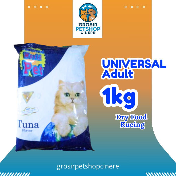 Universal Tuna 1kg Dry Cat Food Makanan Kucing Dewasa