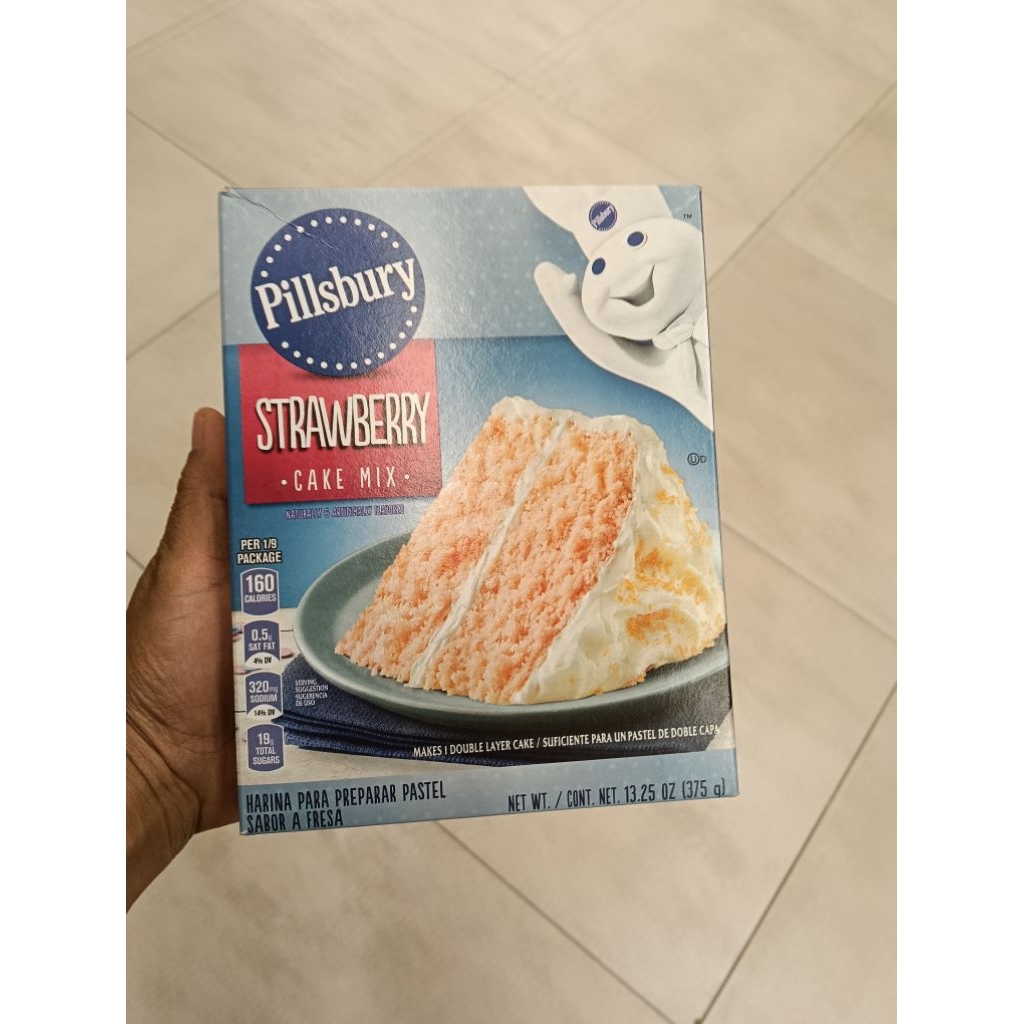 

pillsbury stawberry cake mix 375gr
