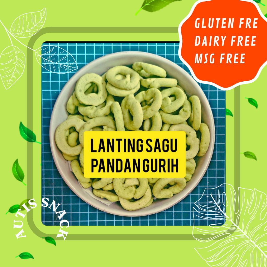 

LANTING SAGU GURIH Non telur, untuk autis/gluten free/dairy free/msg free