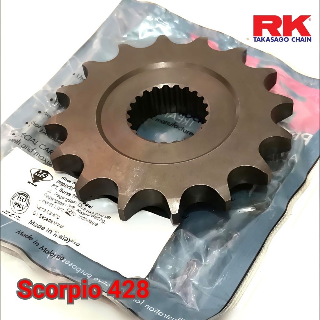 RK Gear Depan 428 Scorpio Old Z 14T 15T 16T