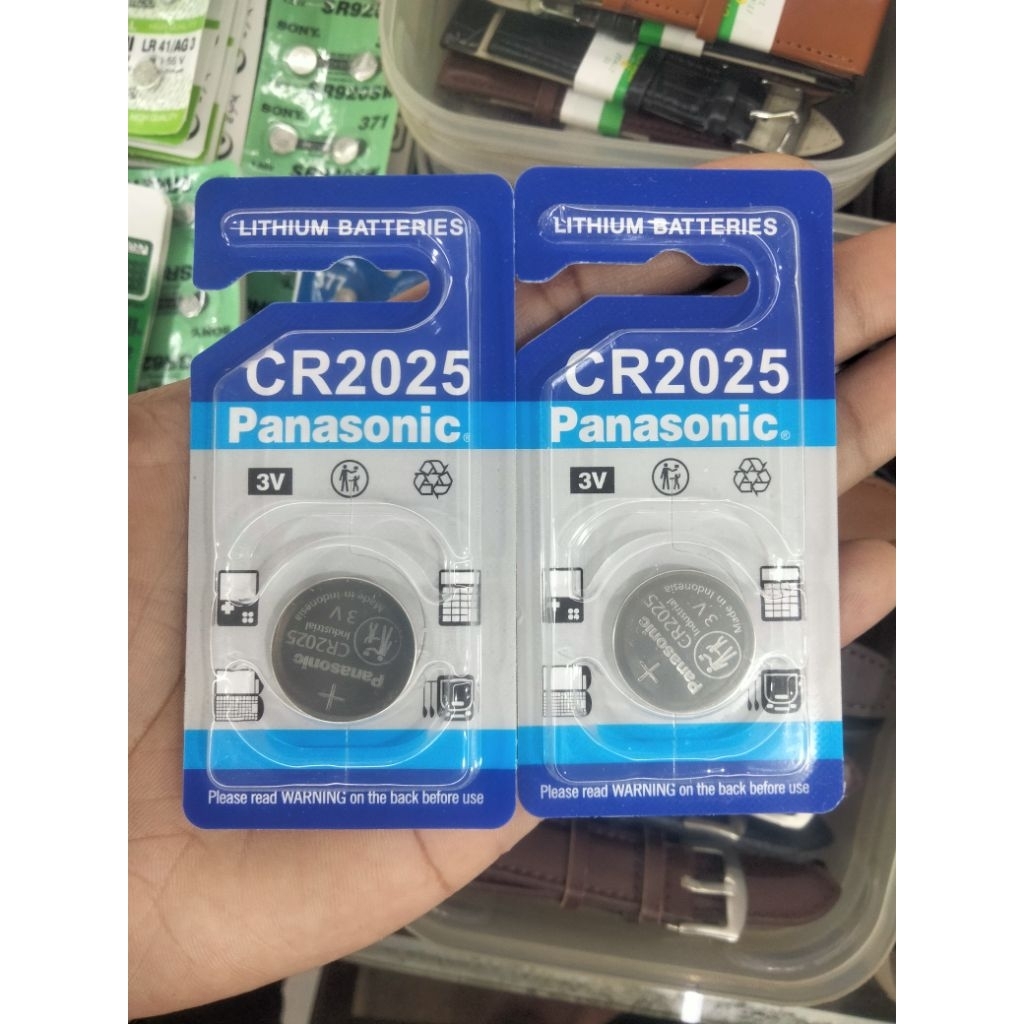 Baterai Jam Tangan Remot Panasonic Biru CR2025 CR 2025 Original