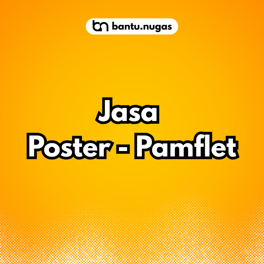 JASA PEMBUATAN POSTER PAMFLET LEAFLET BANNER