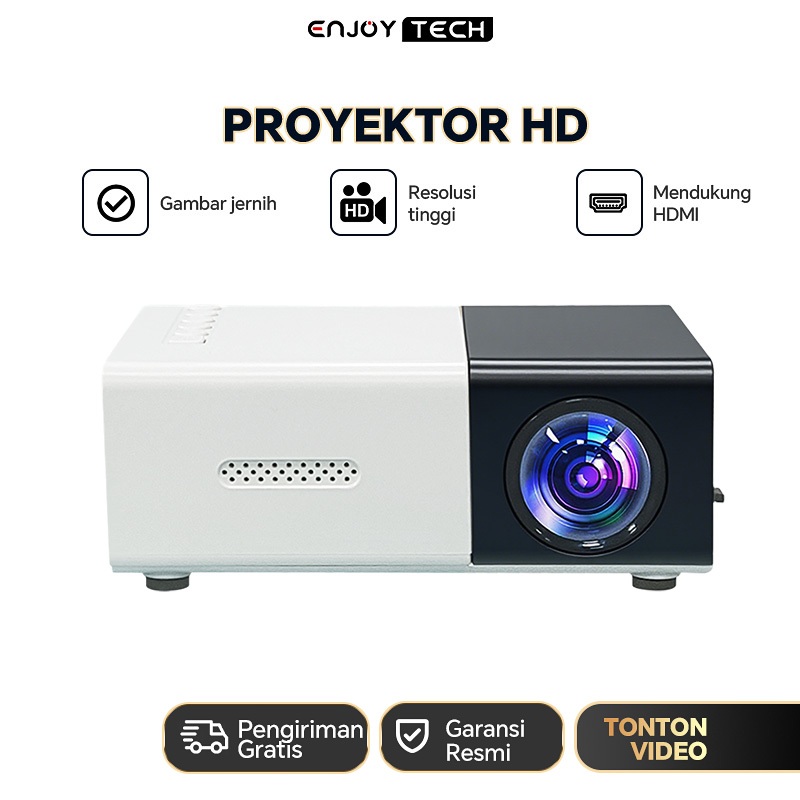Proyektor Mini YG300 Portable Led Mini Proyektor HP Mini Home Theater Proyektor