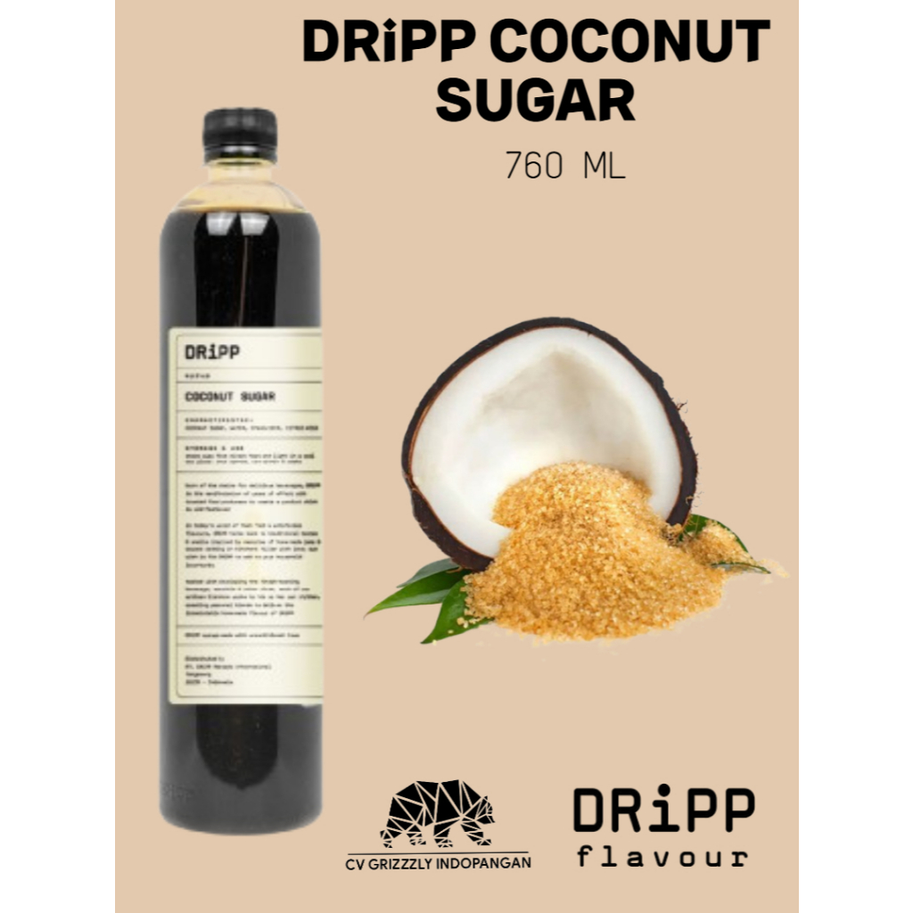 

Dripp Coconut Sugar Flavour Syrup (Sirup Rasa Gula Kelapa)