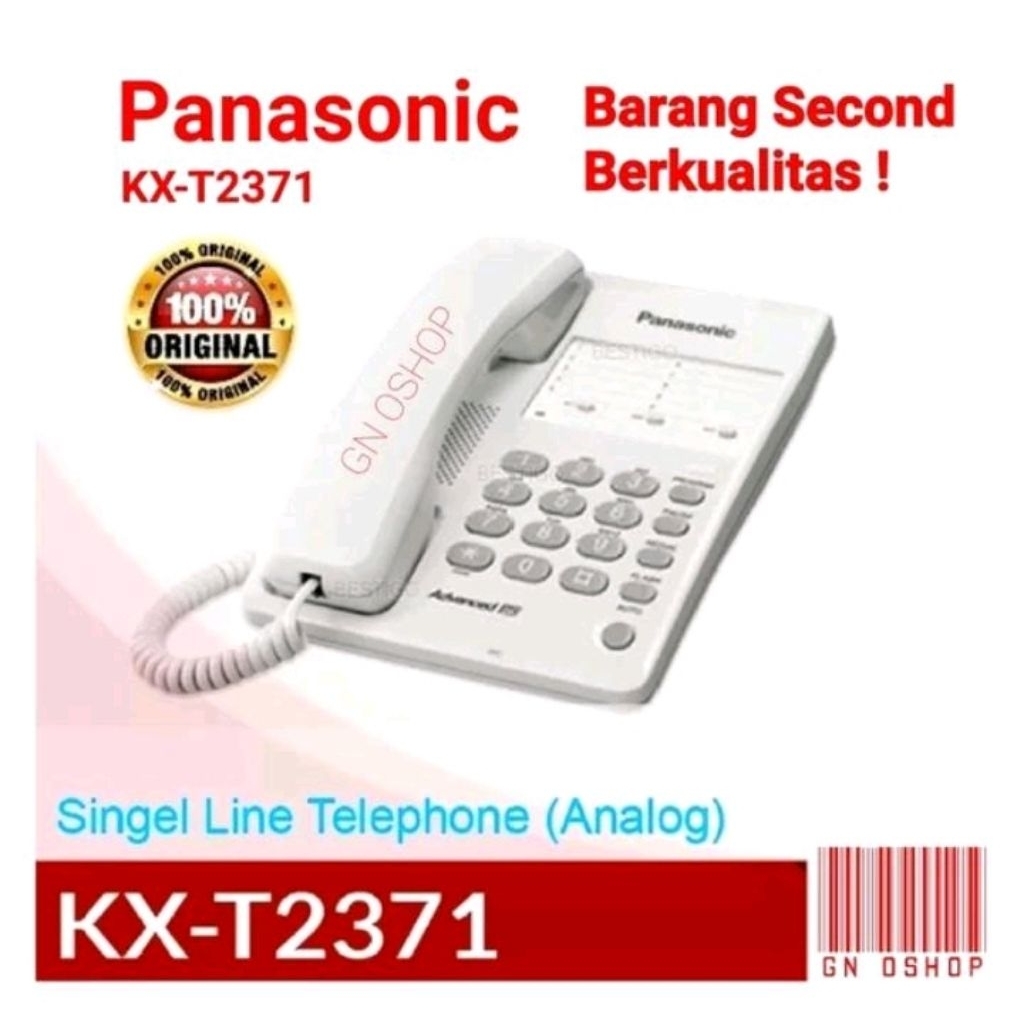 Telepon Kabel Panasonic KX-T2371 Second Berkualitas Untuk Rumah Kantor Pesawat Telephone Cable Phone