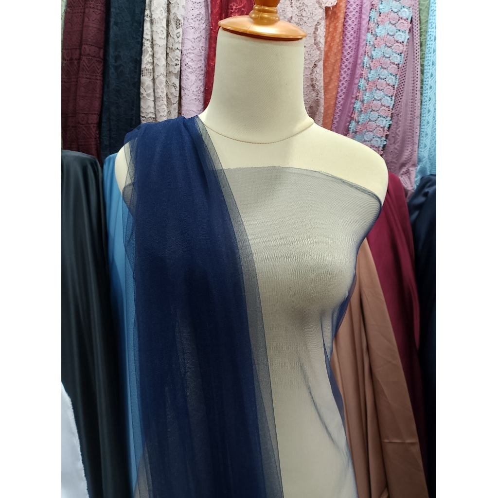 Kain tile polos lembut halus bahan tile bahan outer dekorasi aksesoris