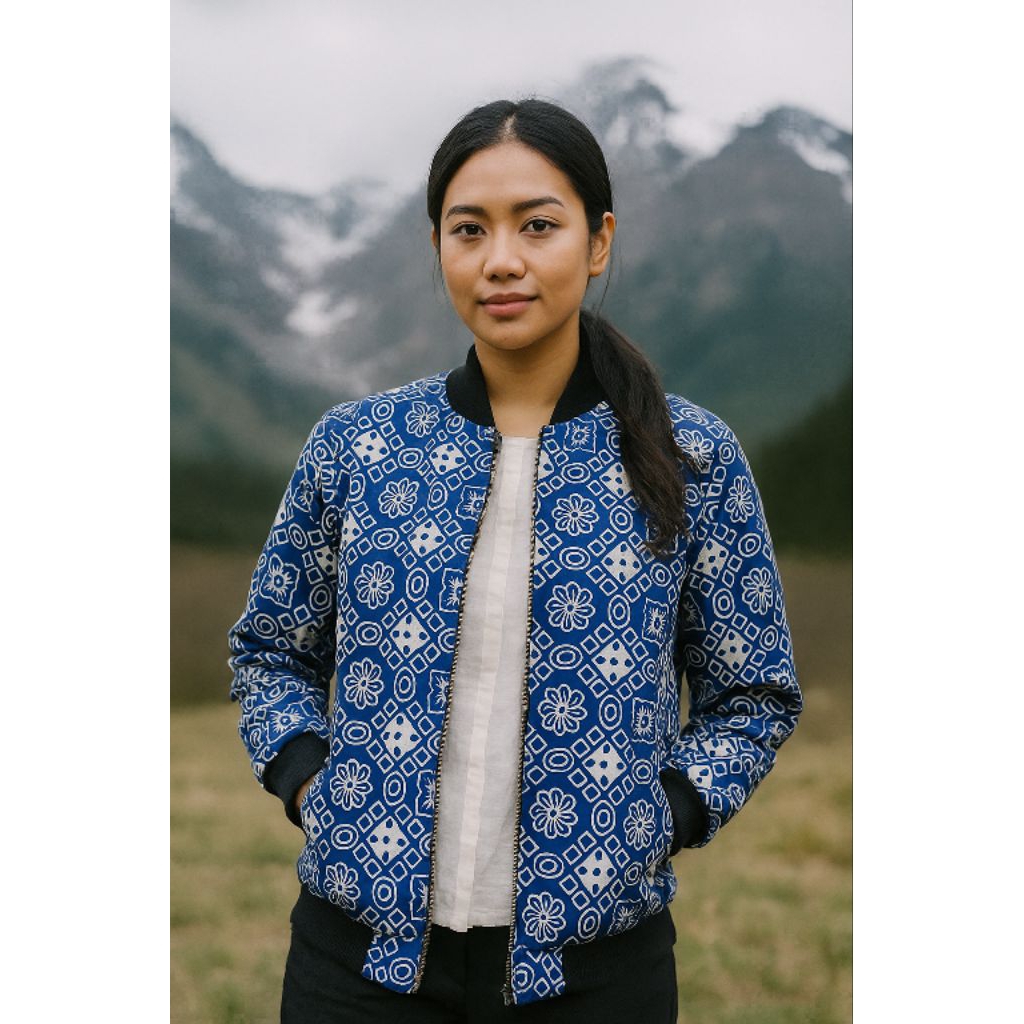 Jaket Bomber Tenun dan Jaket Bomber Batik Jaket Unisex (Sutro Batik)
