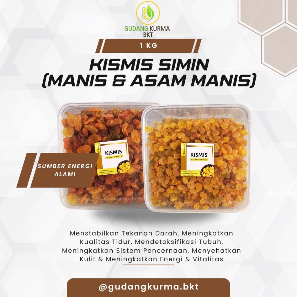 

Kismis Manis & Asam Premium1kg – Raisin Pilihan
