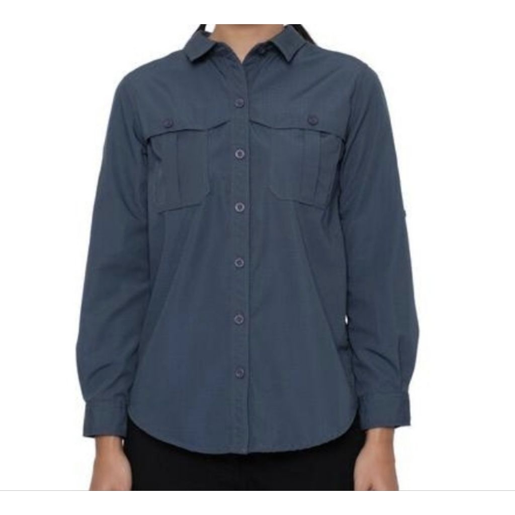 Original  Kemeja Outdoor Wanita Ambition Tropic Women Black Borneo