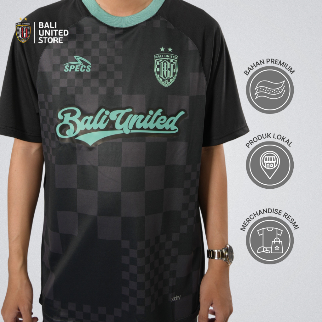 Bali United Kaos Official T-Shirt Black Bali United FC 2025