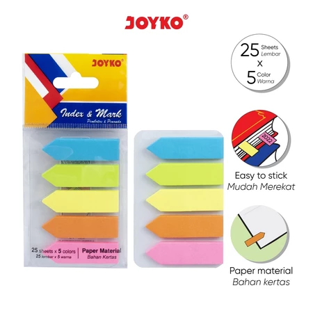

Joyko Index Mark Sticky Notes IM-46 Kertas Penanda Pembatas