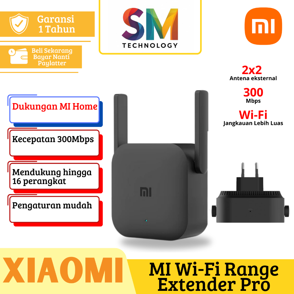 xiaomi mi wifi range extender pro garansi penguat signal