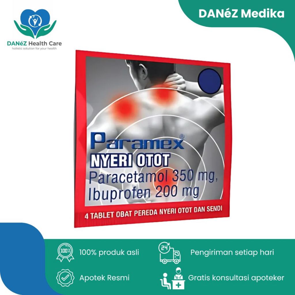 PARAMEX NYERI OTOT ISI 4 TABLET / paramex nyeri otot