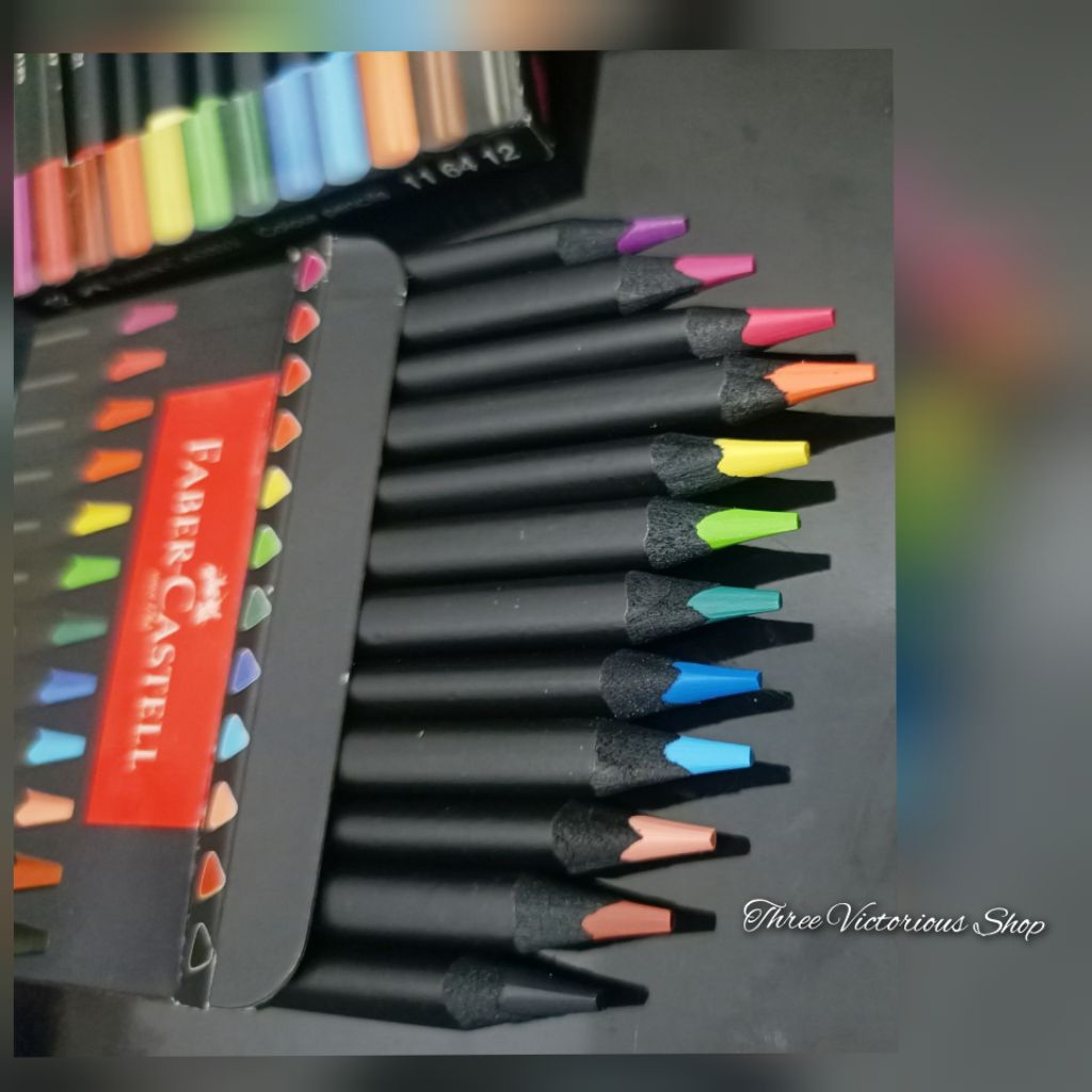 

Original Faber Castell Black Edition Colour Pencils 12