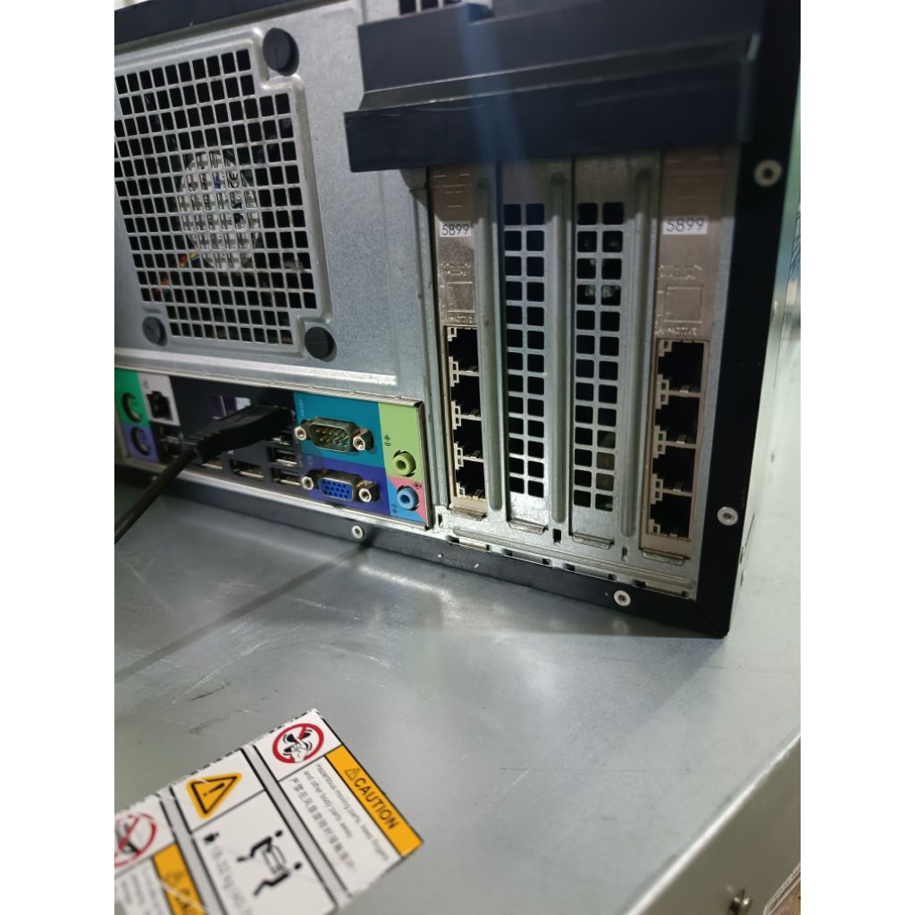 PC Mikrotik x86 Core i7 8 CPU 9 Port Lan Gigabit