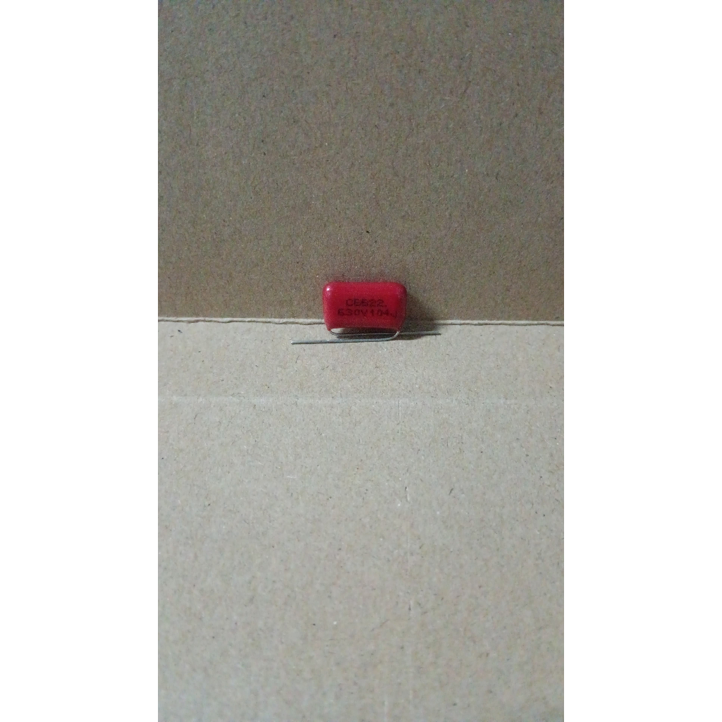 9097 kapasitor capacitor milar mylar merah 014j630v 104j 630v 104 100nf 100 nf