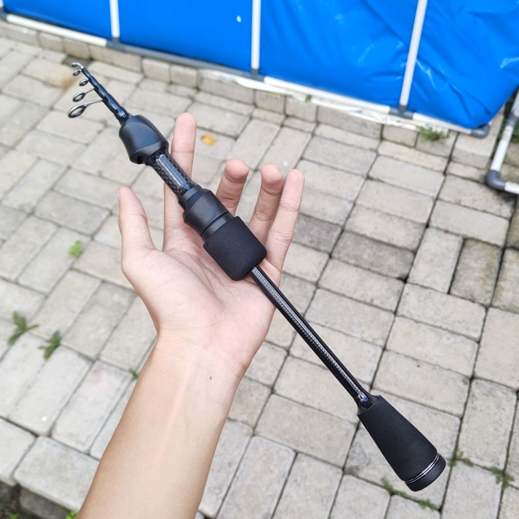 Joran telescopic UL carbon JS 200/170cm. Ultralight joran antena custom