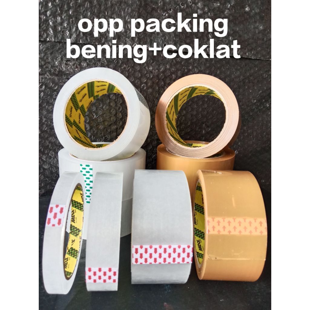 

Lakban bening/isolasi bening/opp packing bening