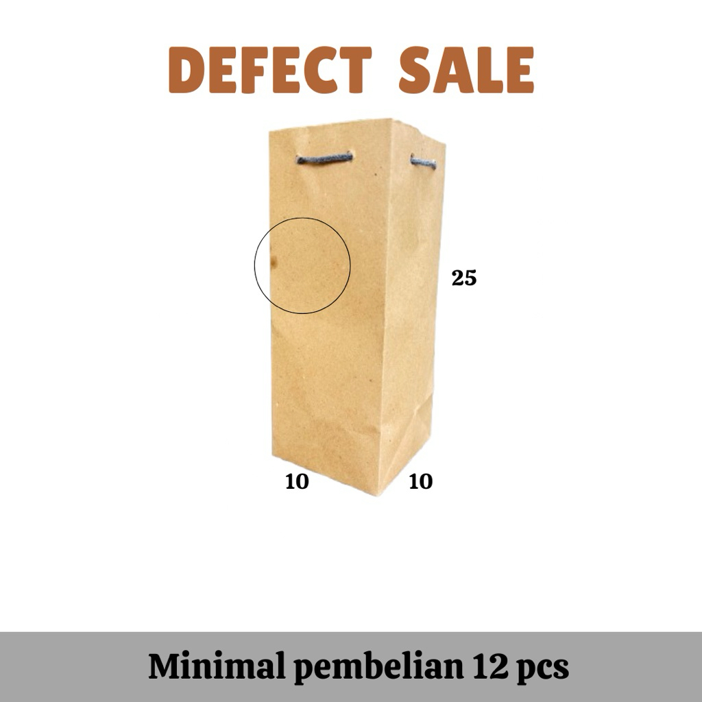 

Paperbag BS (Botol kecil),Paperbag murah untuk tumbler,P10 L10 T25