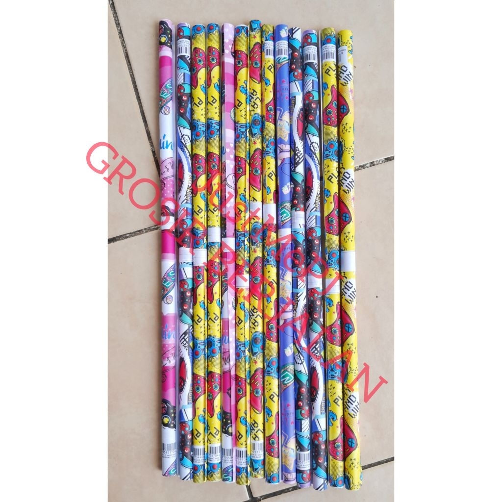 

Kertas Kado Kiky Isi 12 pcs KERTAS KADO YANG SUDAH DI GULUNG RAPIH MENARIK