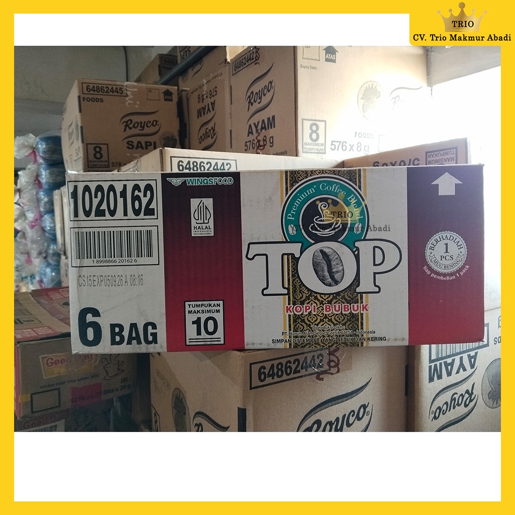 

Top Coffee Murni 380g 1 Dus Isi 6 pcs