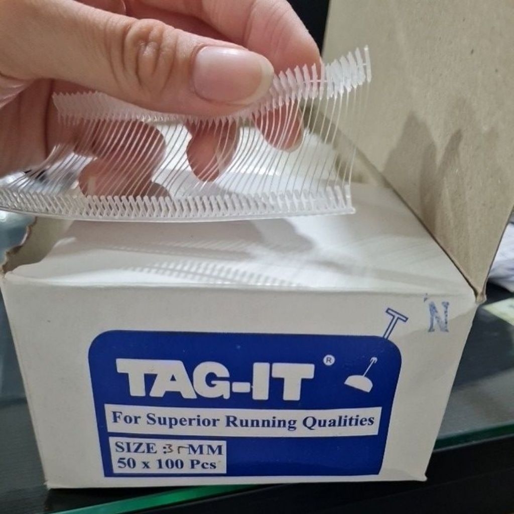 

[5000pcs] Tag It Lock Pin Refill Tag Gun 35mm - Tag Brand Baju - Hang Tag Merk Baju Grosir