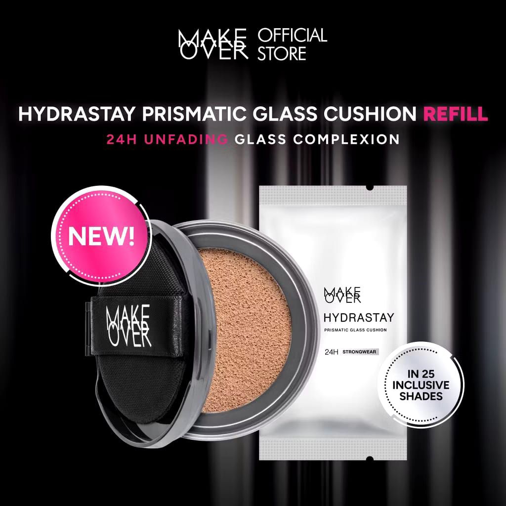 Make Over Hydrastay Prismatic Glass Cushion Refill