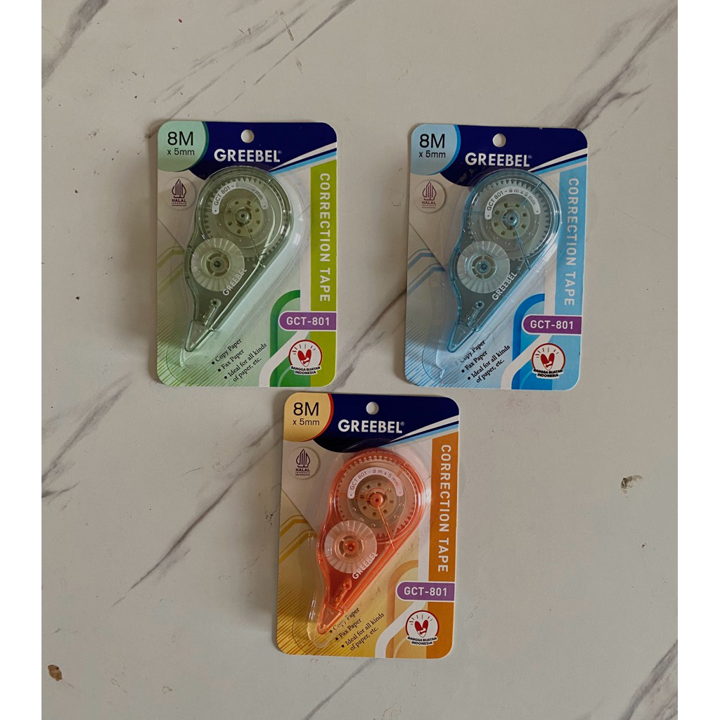 

(LUSIN) CORRECTION TAPE GREEBEL 8M GCT 801