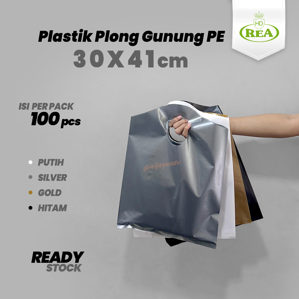 

PLASTIK PLONG GUNUNG PE GLOSSY 30X41 REA KANTONG KRESEK POND PREMIUM HALUS KUAT