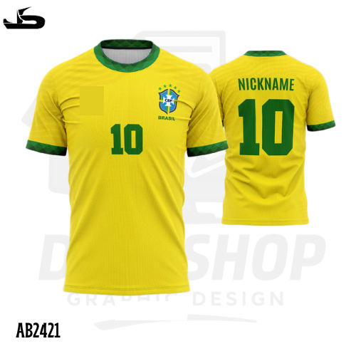 Jersey Sepakbola Brazil 2021 - Home