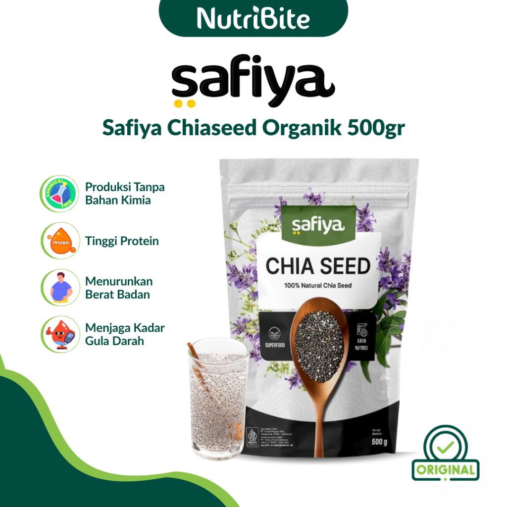 

Safiya Chiaseed Organik 500 Gram Chia Seed Detox Premium